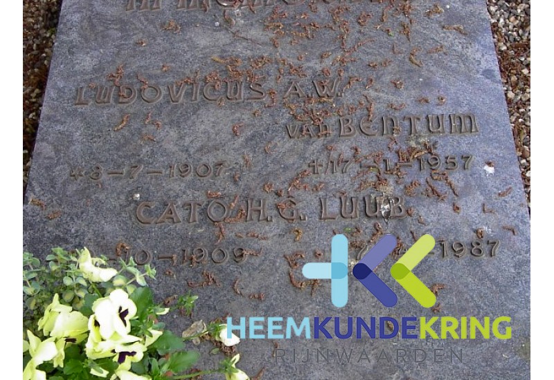 Grafstenen kerkhof Herwen Coll. HKR (271) L.A.W.van Bentum & C.H.G.Luub